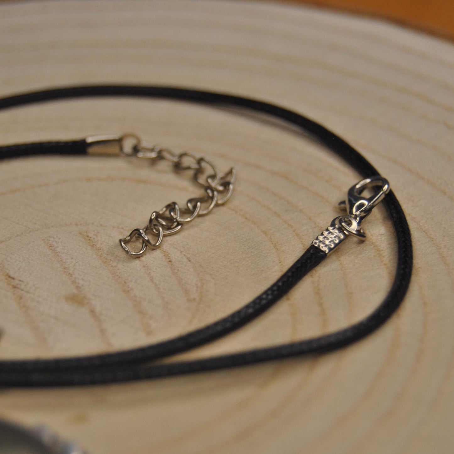 Oval Pyrite Pendant with Chord Gift For her