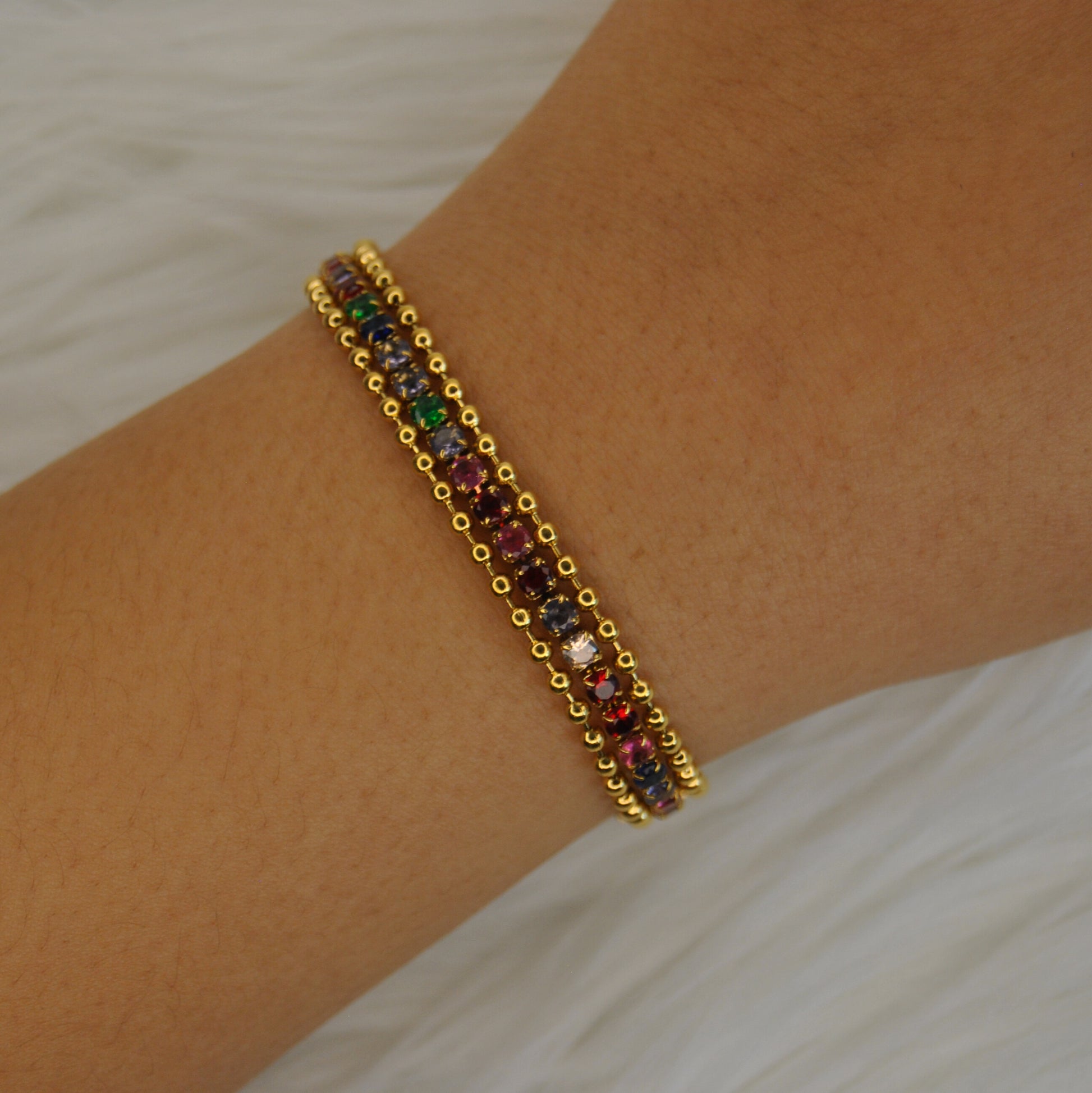 Multicolour Chain Bracelet